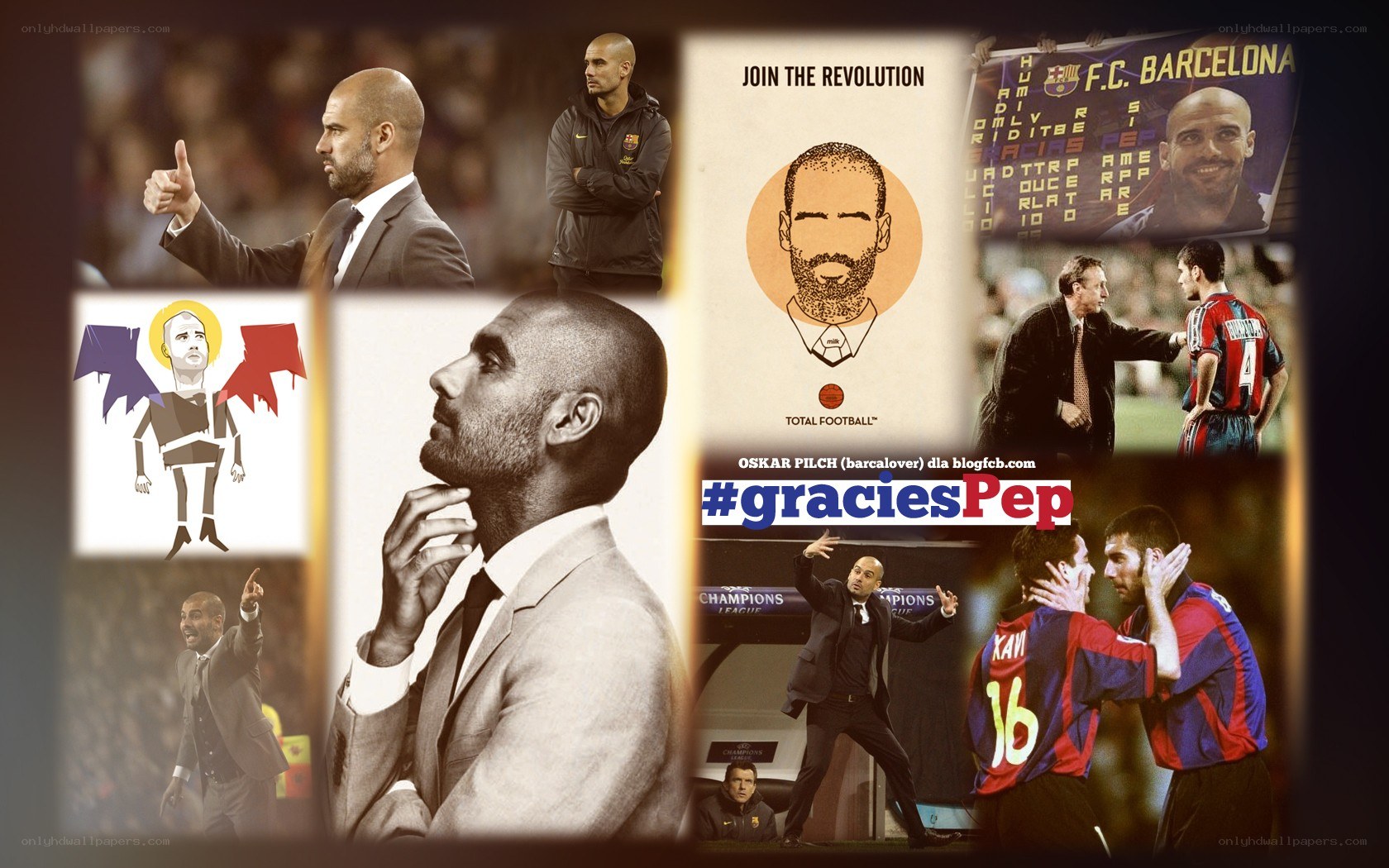 Pep Guardiola collage