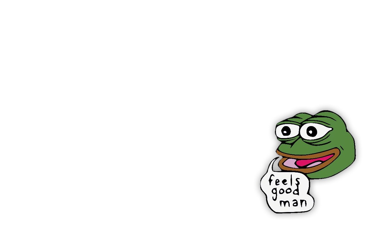 Pepe the Frog feels good