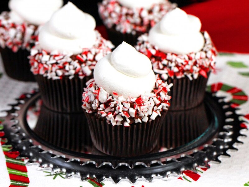 Peppermint Cupcakes — Red