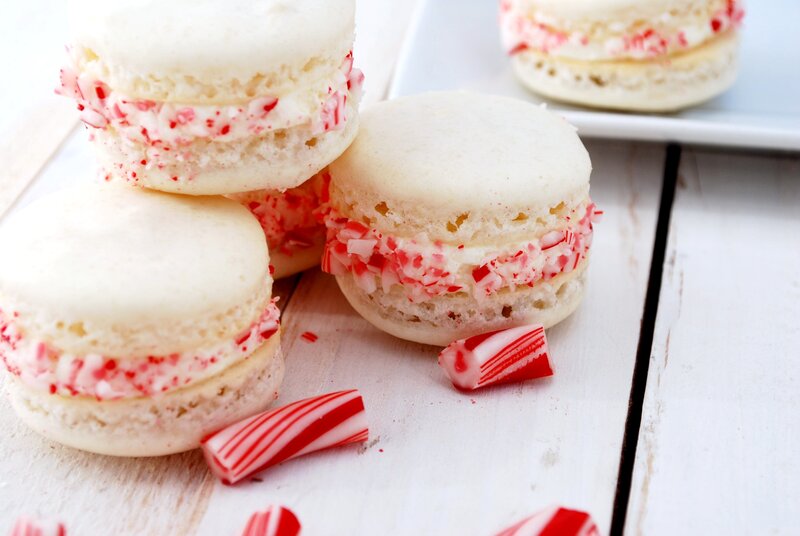 Peppermint Macarons