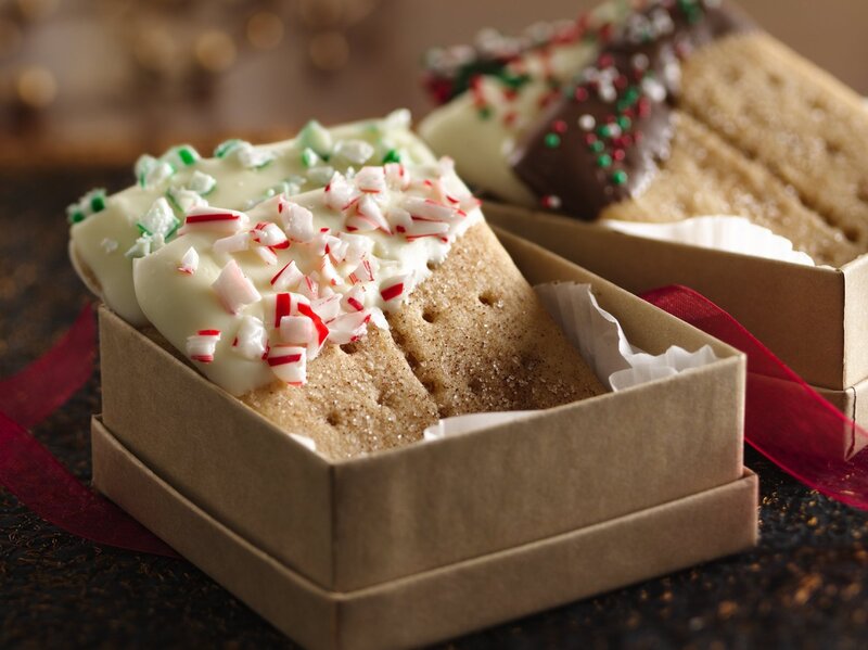 Peppermint Shortbread Cookies