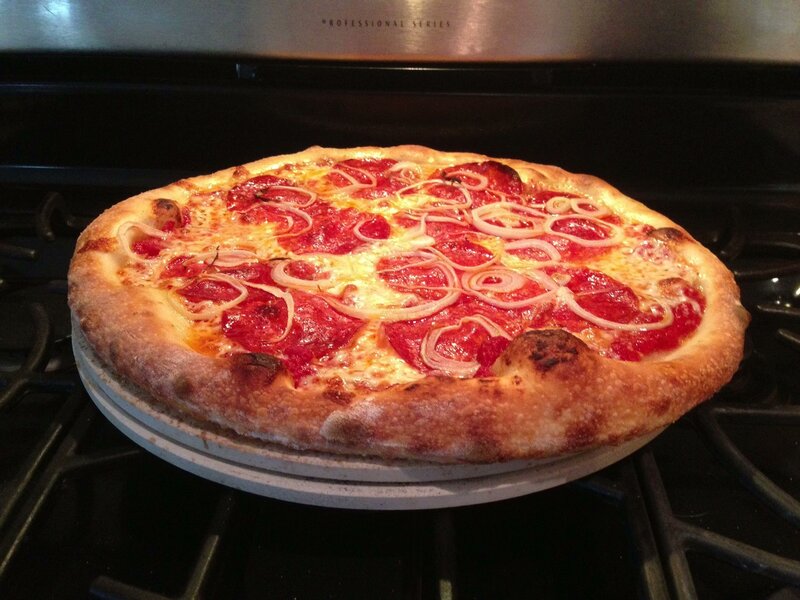 Pepperoni and Onion Pizza