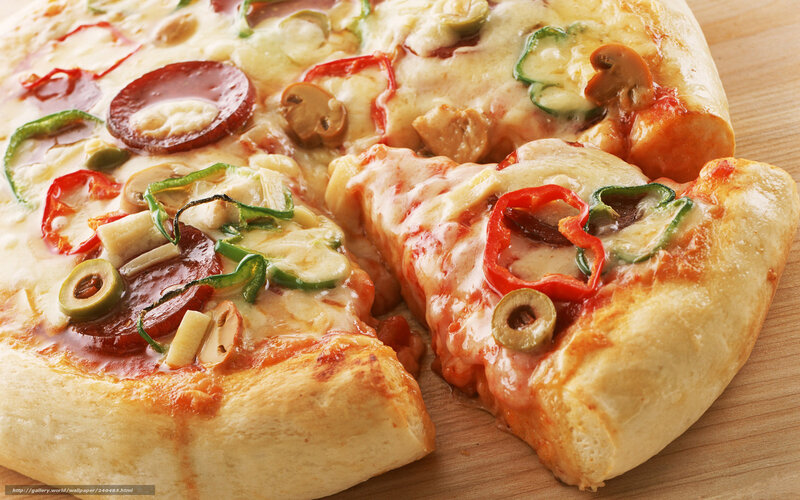 pepperoni and vegetable pizza