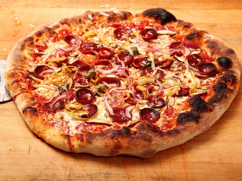 Pepperoni Pizza — Brown