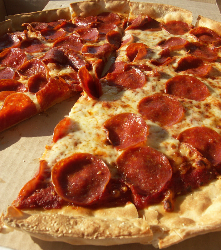 Pepperoni Pizza — Red, Appetizing