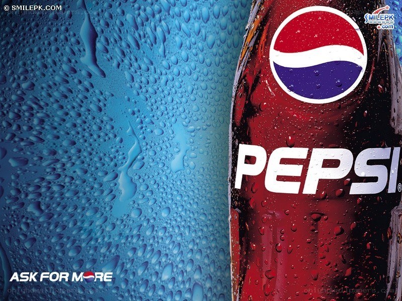 Pepsi bottle with condensation