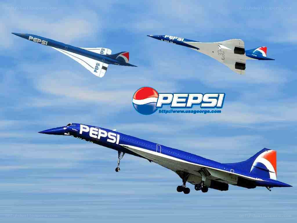Pepsi-branded Concorde aircraft