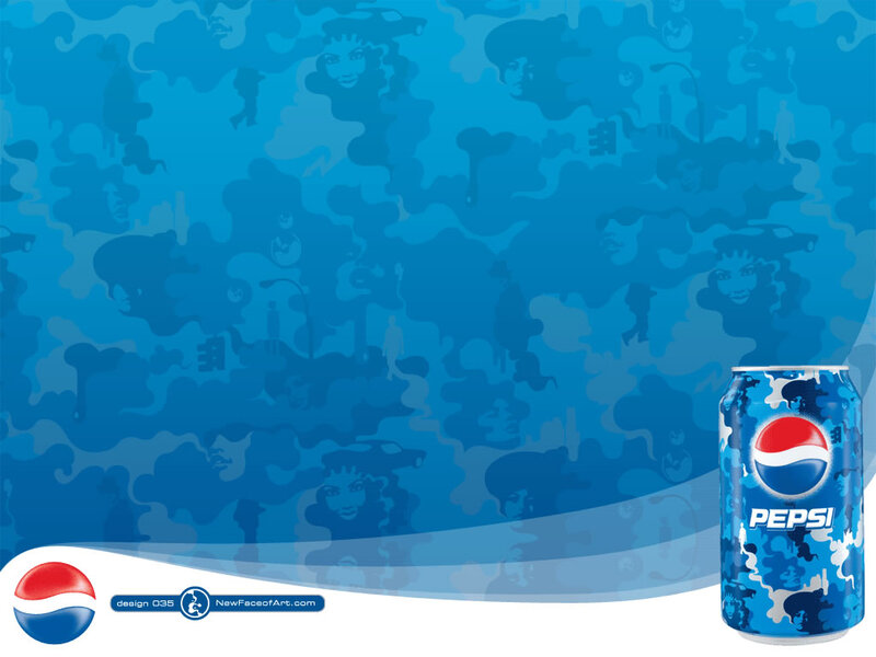 Pepsi Can on Blue Background — Commercial