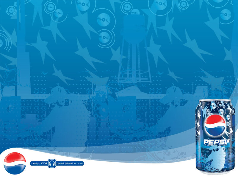 Pepsi Can on Blue Background — Energetic