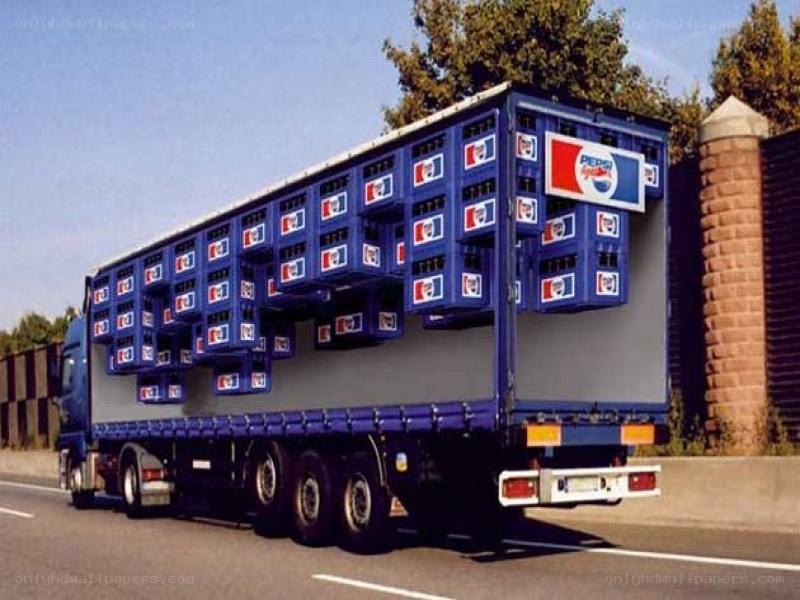 Pepsi delivery truck