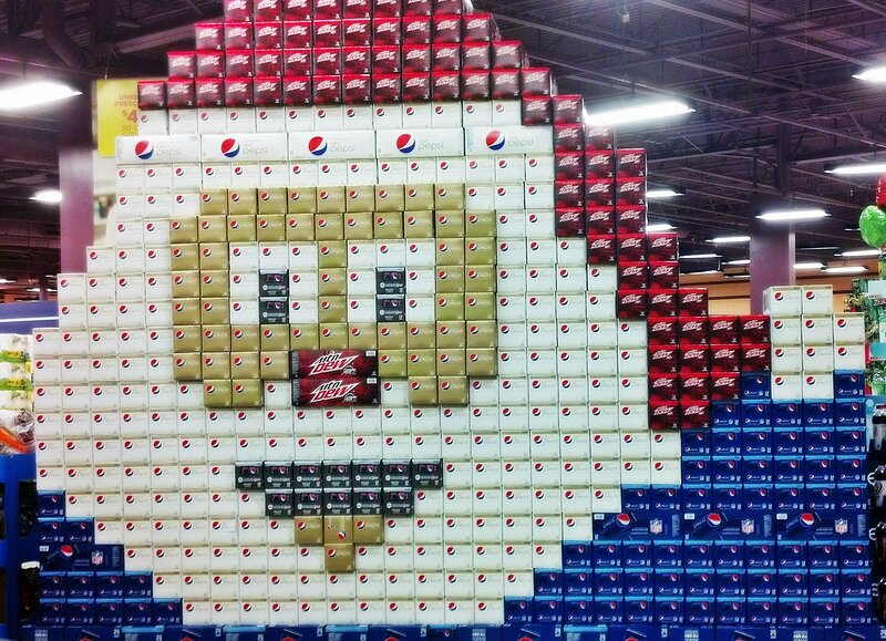 Pepsi Display in Store — White