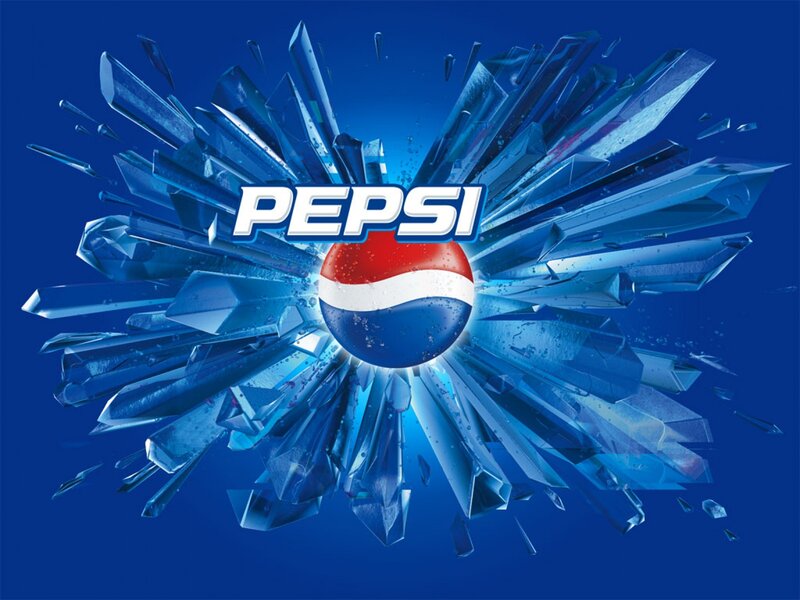 Pepsi Logo Explosion — Blue