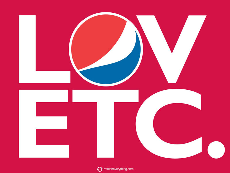 Pepsi Logo in Text