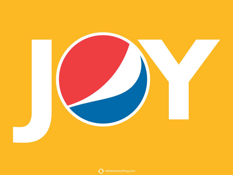 Pepsi Logo in Word JOY
