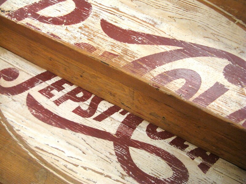 Pepsi Logo on Wood
