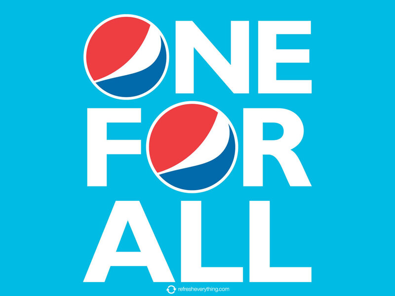 Pepsi Logo Text — Blue, Bold