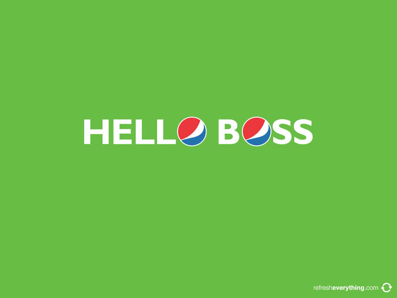 Pepsi Logo Text — Green