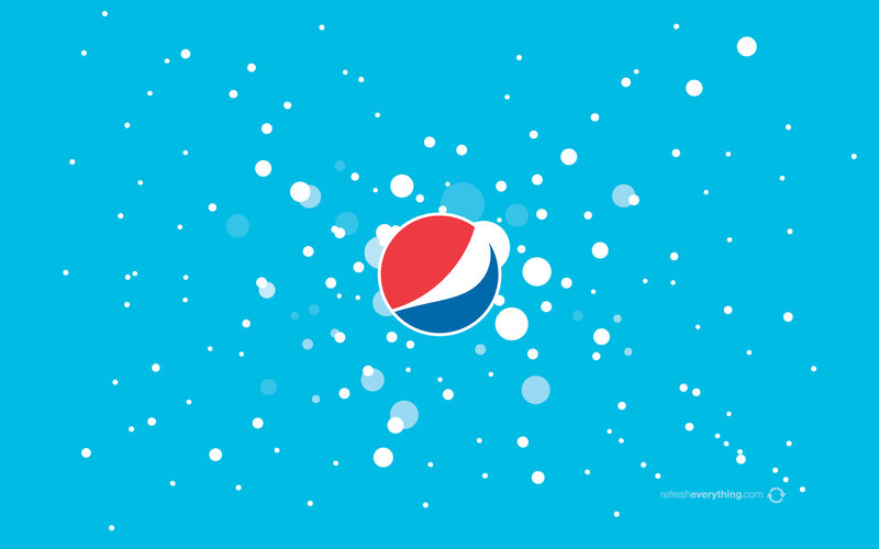Pepsi Logo with Bubbles — Blue, Refreshing, Vector Art