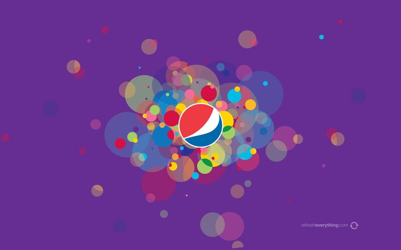 Pepsi Logo with Bubbles
