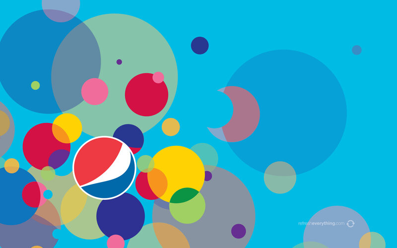 Pepsi Logo with Circles — Blue, Vibrant
