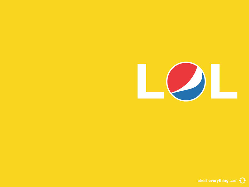 Pepsi Logo with LOL Text