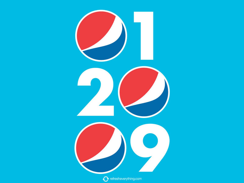 Pepsi Logo with Numbers