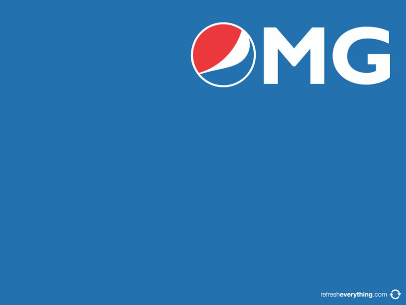 Pepsi Logo with Text — Blue, Neutral
