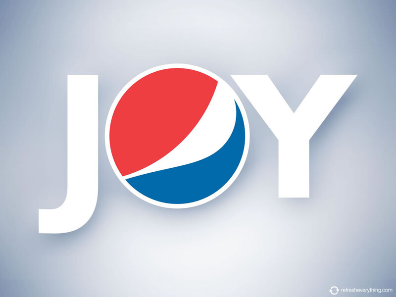 Pepsi Logo with Text — White