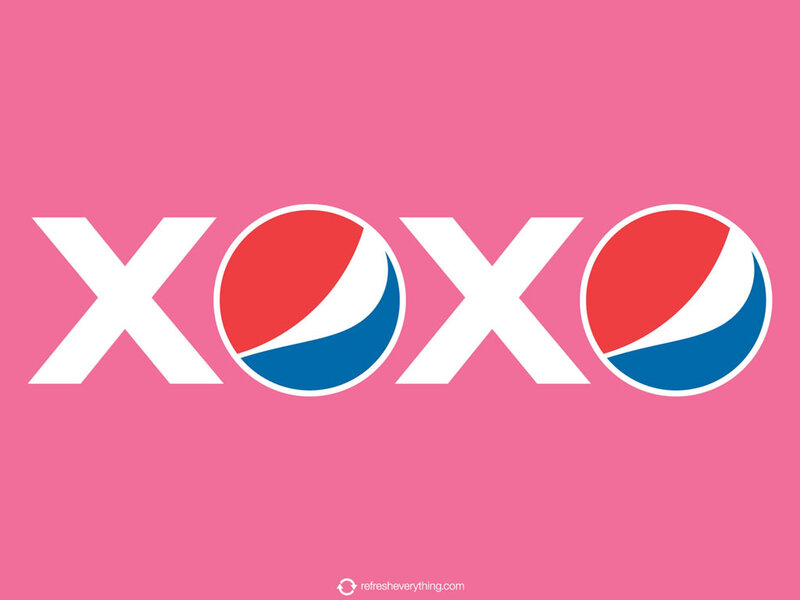 Pepsi Logo with XOXO