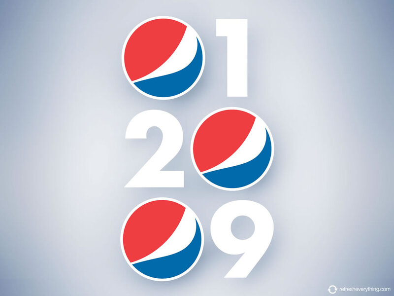Pepsi Logos with Numbers