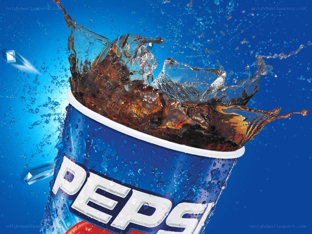 Pepsi splash in a cup