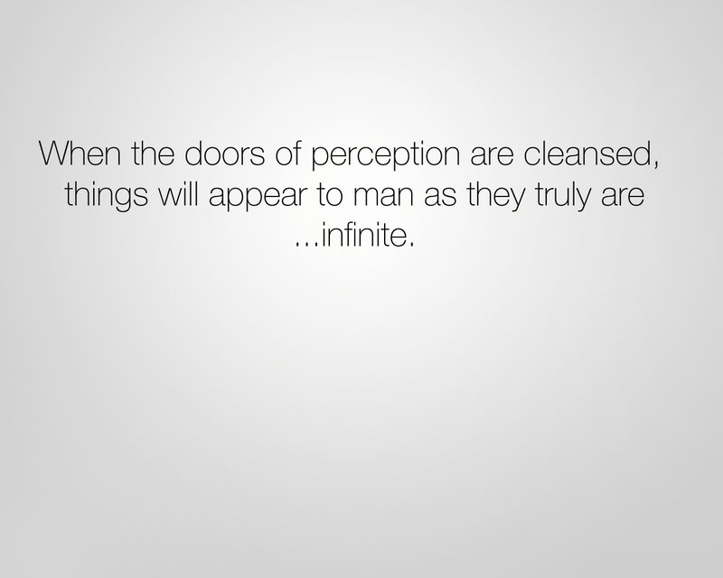 Perception and infinity