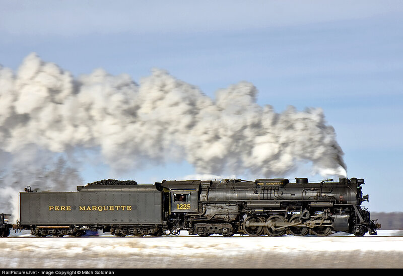 Pere Marquette steam locomotive
