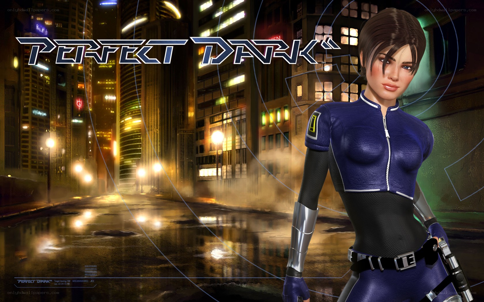 Perfect Dark character in city