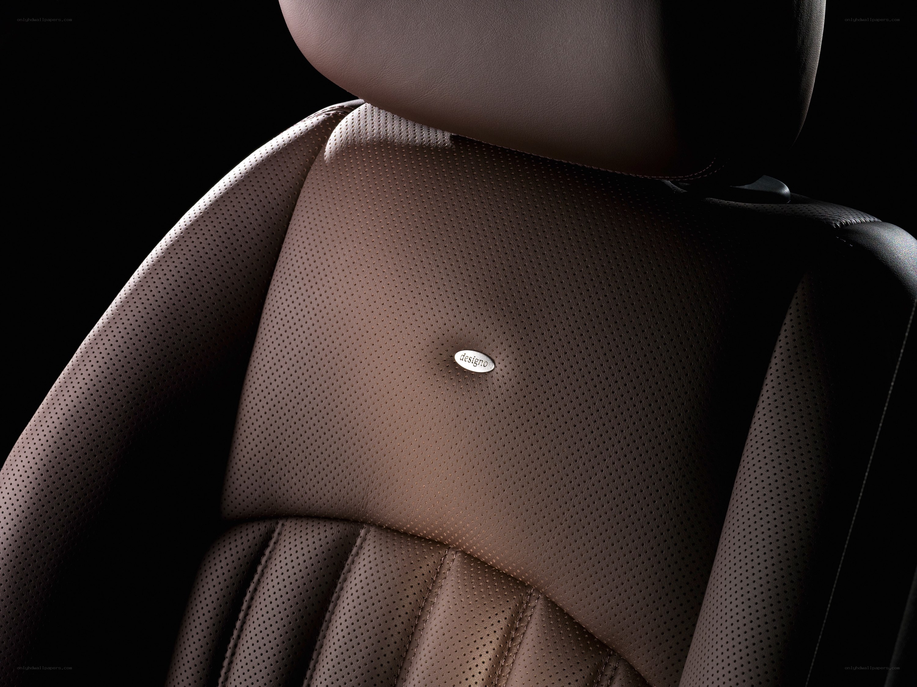perforated leather car seat
