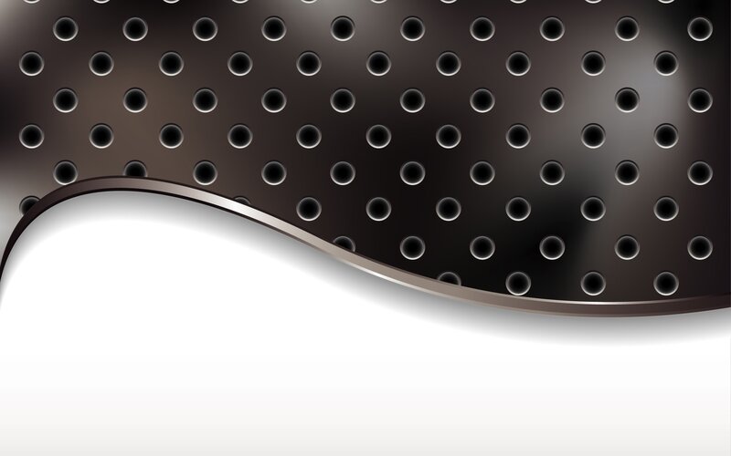 Perforated Metal Sheet — Black