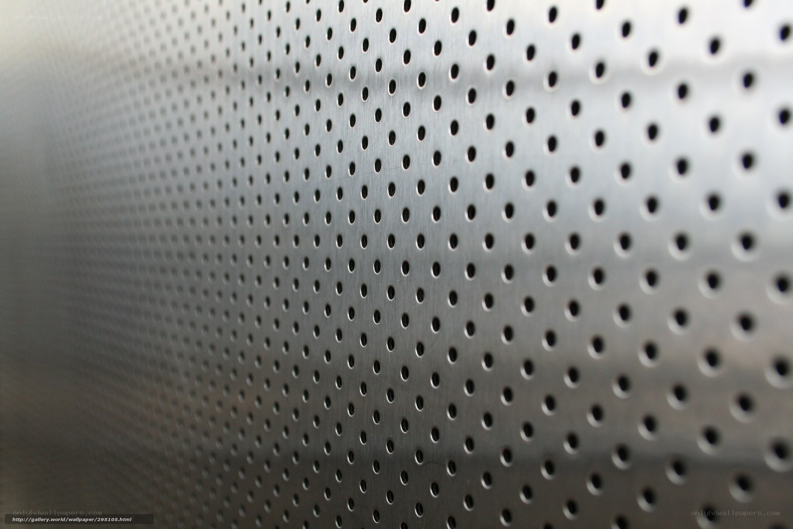 perforated metal surface