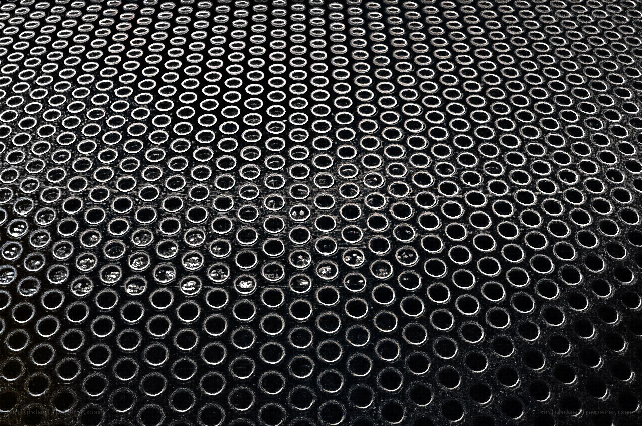 perforated metal surface