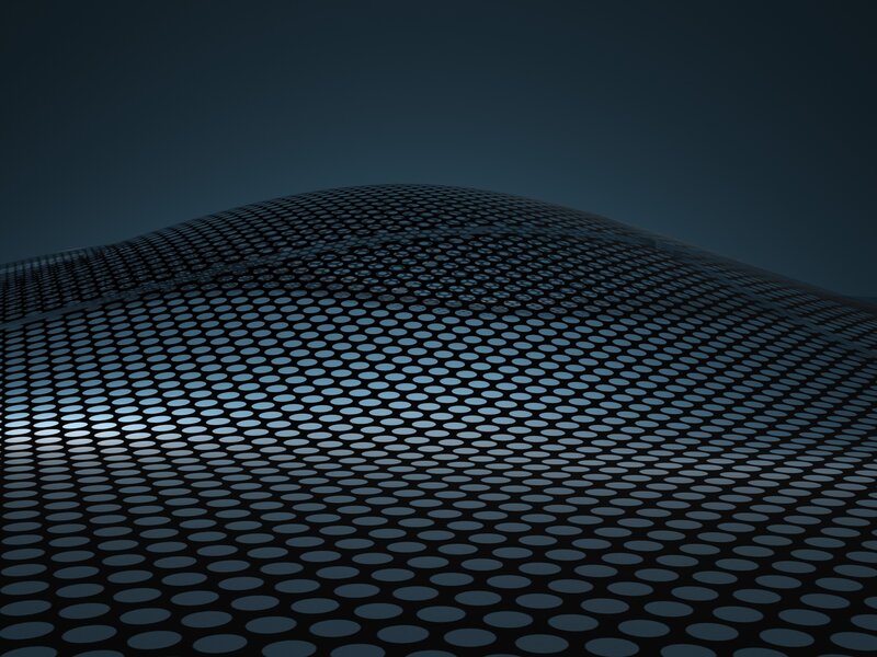 Perforated Metal Surface — Black, Abstract