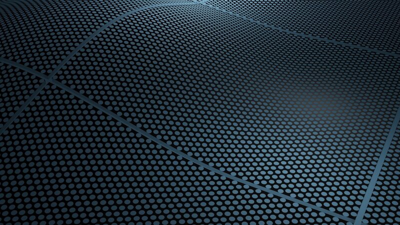 Perforated Metal Surface — Black, Dark, Abstract