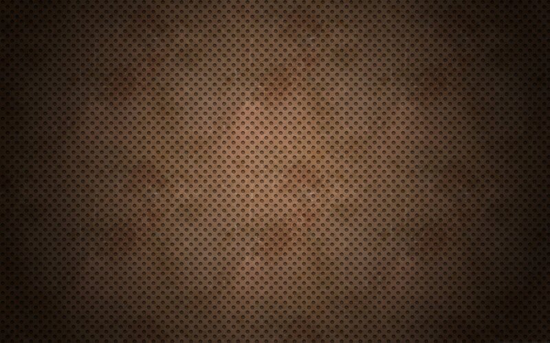 Perforated Metal Surface — Brown, Industrial