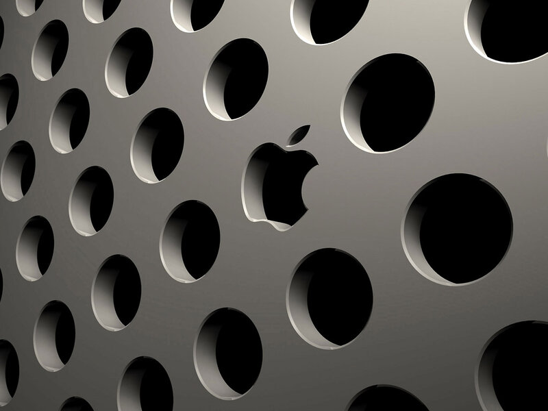 Perforated Metal Surface — Gray, Minimalist