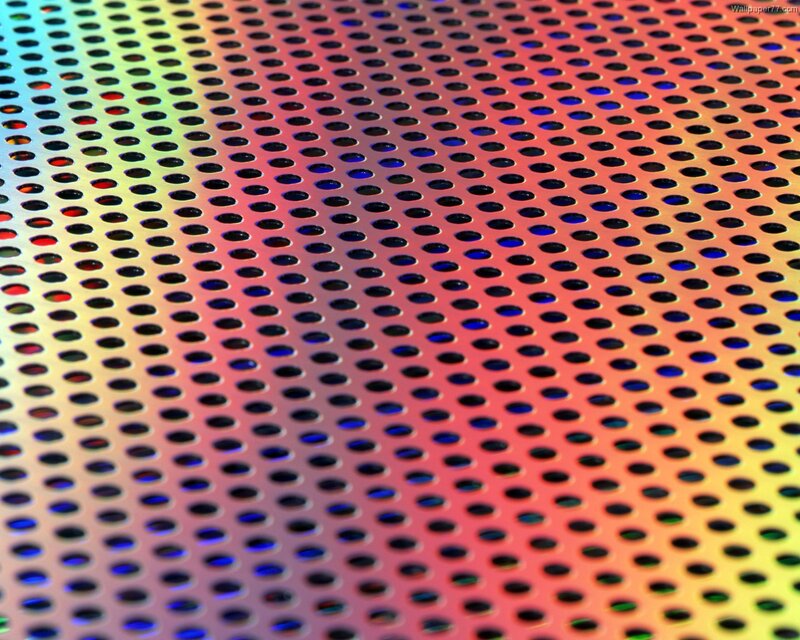 Perforated Metal Surface — Red