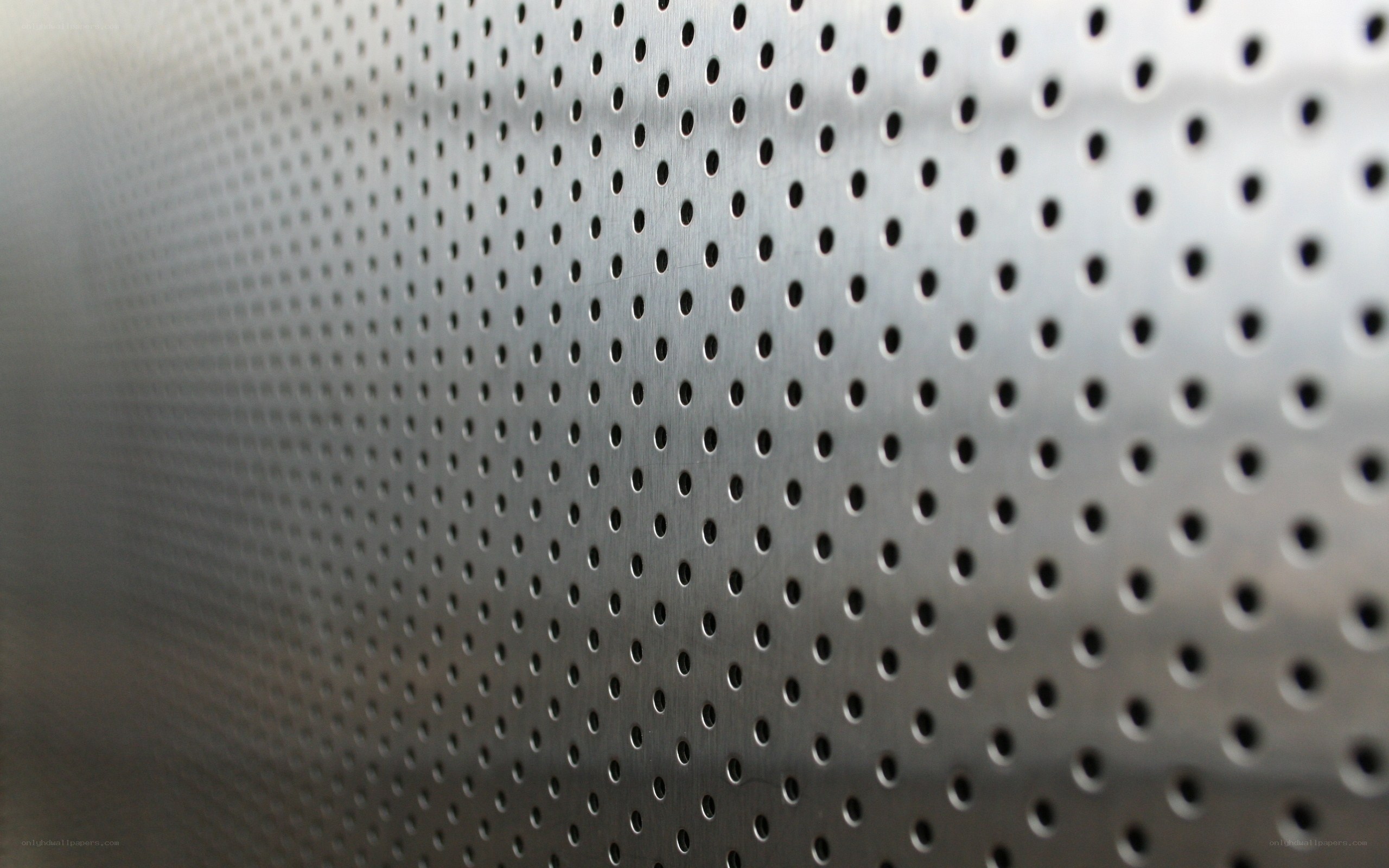 perforated metal surface