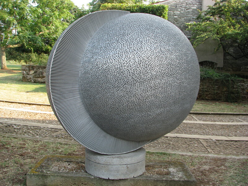 Perforated sphere sculpture
