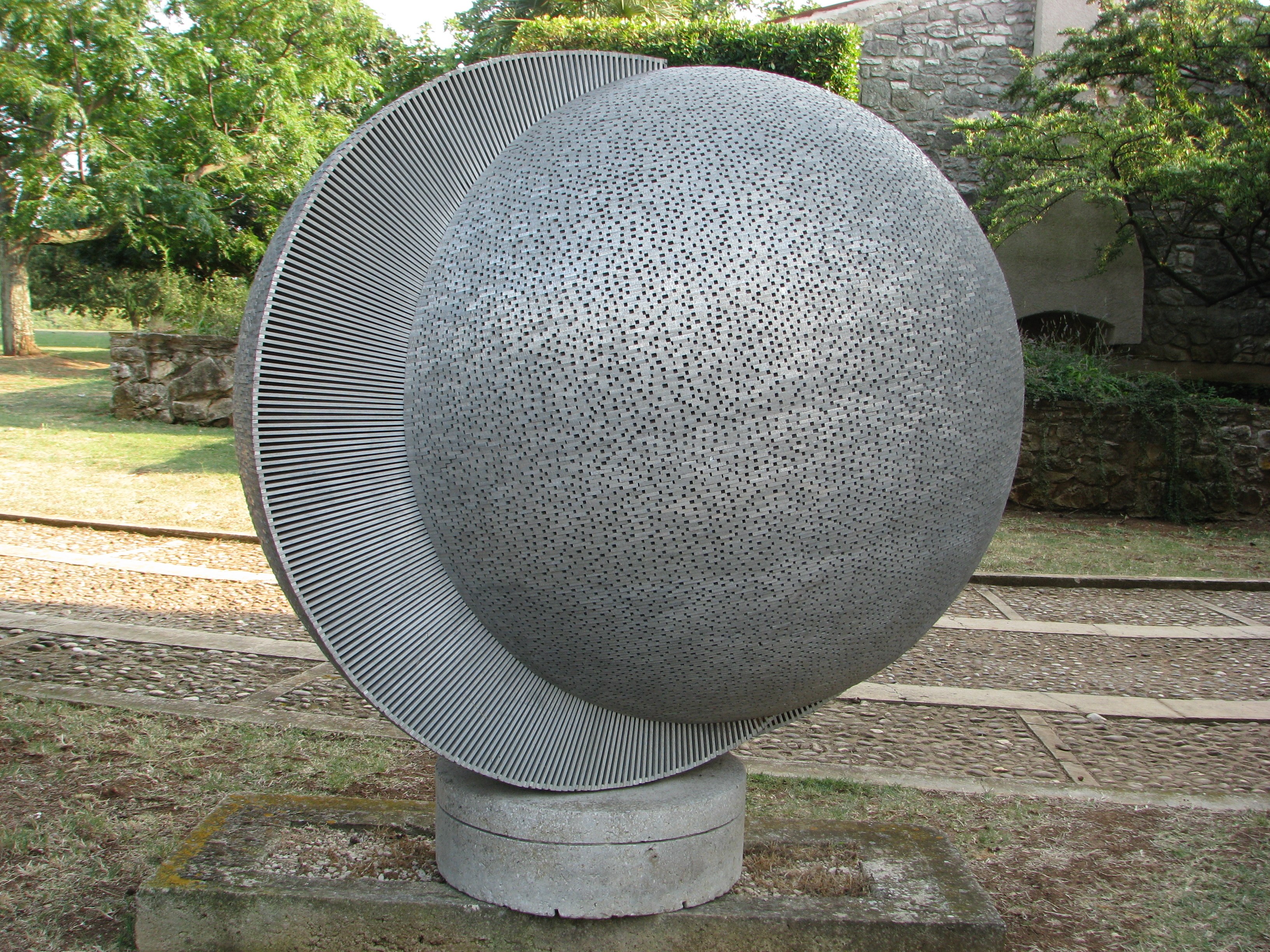 Perforated sphere sculpture