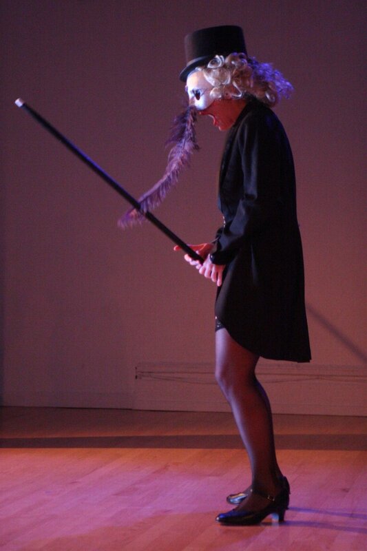 performer in costume on stage