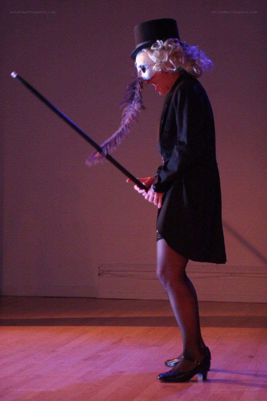 performer in costume on stage