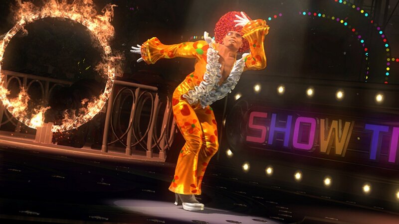 performer on stage with fire