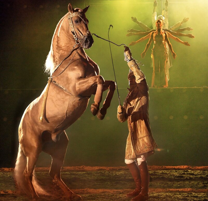 Performer with Rearing Horse